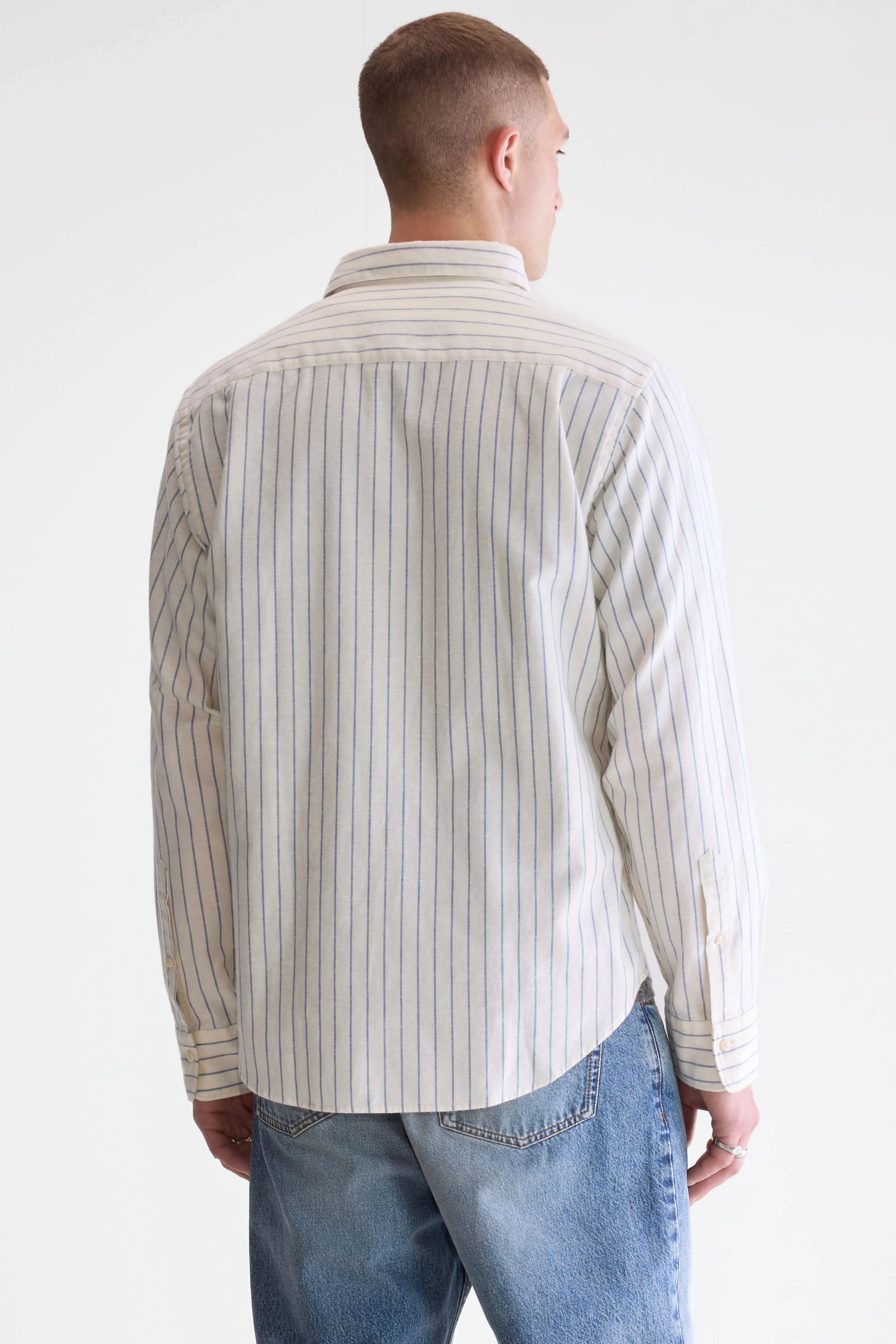 Franklin regular shirt (252 / M / STRIPE F) Flexible Knit Unisex style