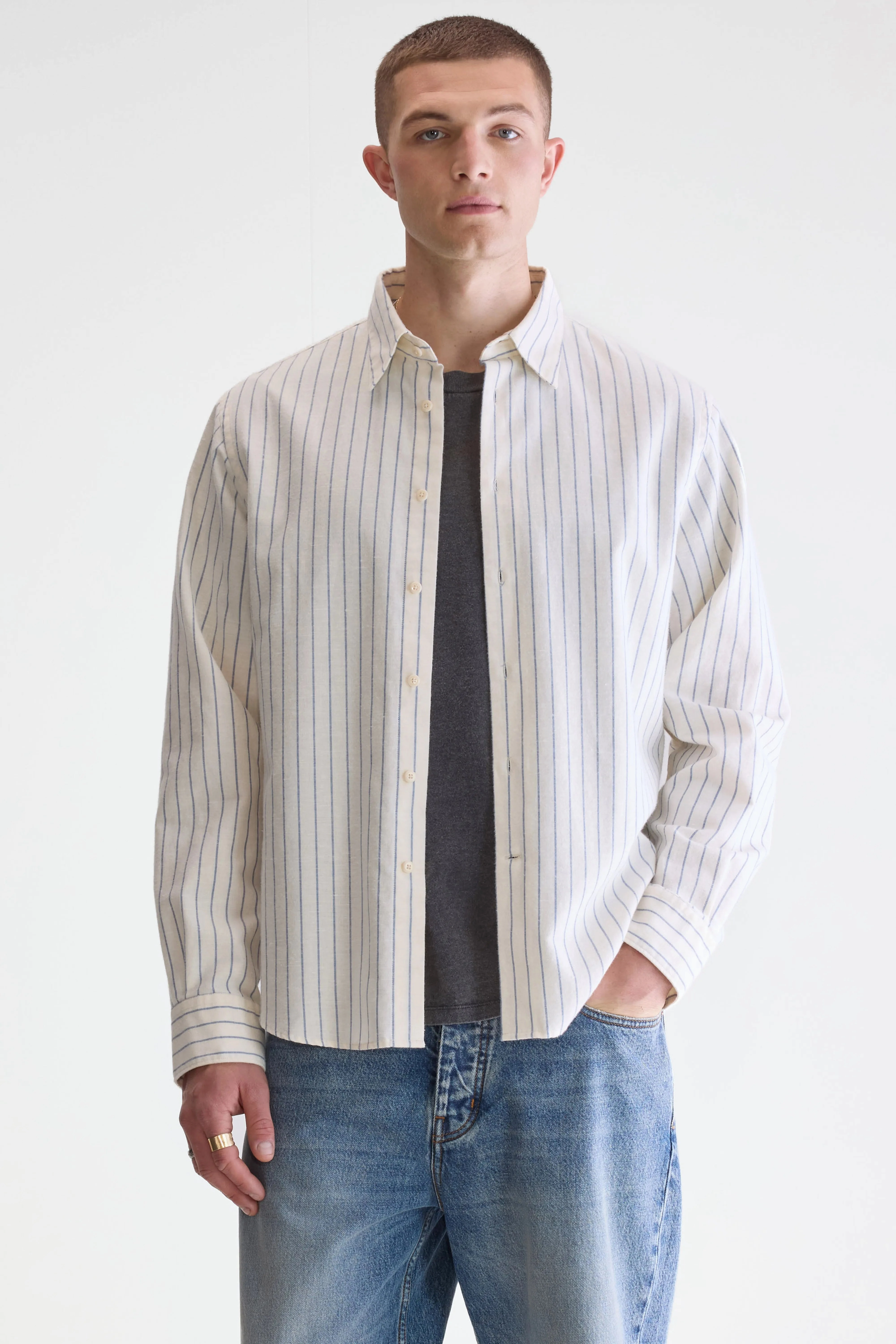Graphic Art Chic Layer Franklin regular shirt (252 / M / STRIPE F)