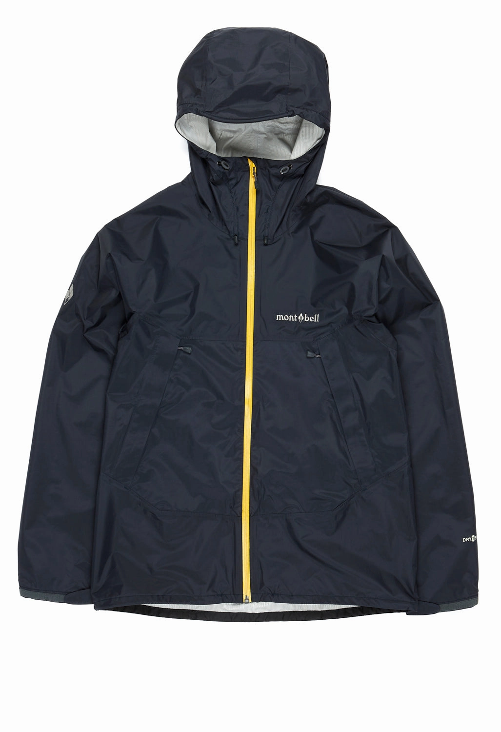 Montbell Men's Rain Hiker Jacket - Graphite Eco Friendly Material Ultra Compact Packing Design