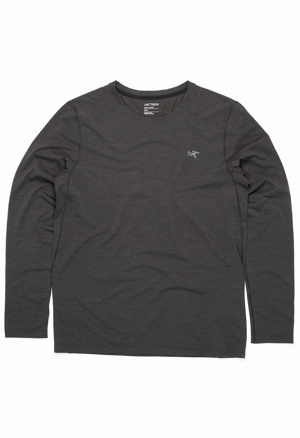 Comfy Flex Arc'teryx Men's Cormac Long Sleeved Crew - Black Heather