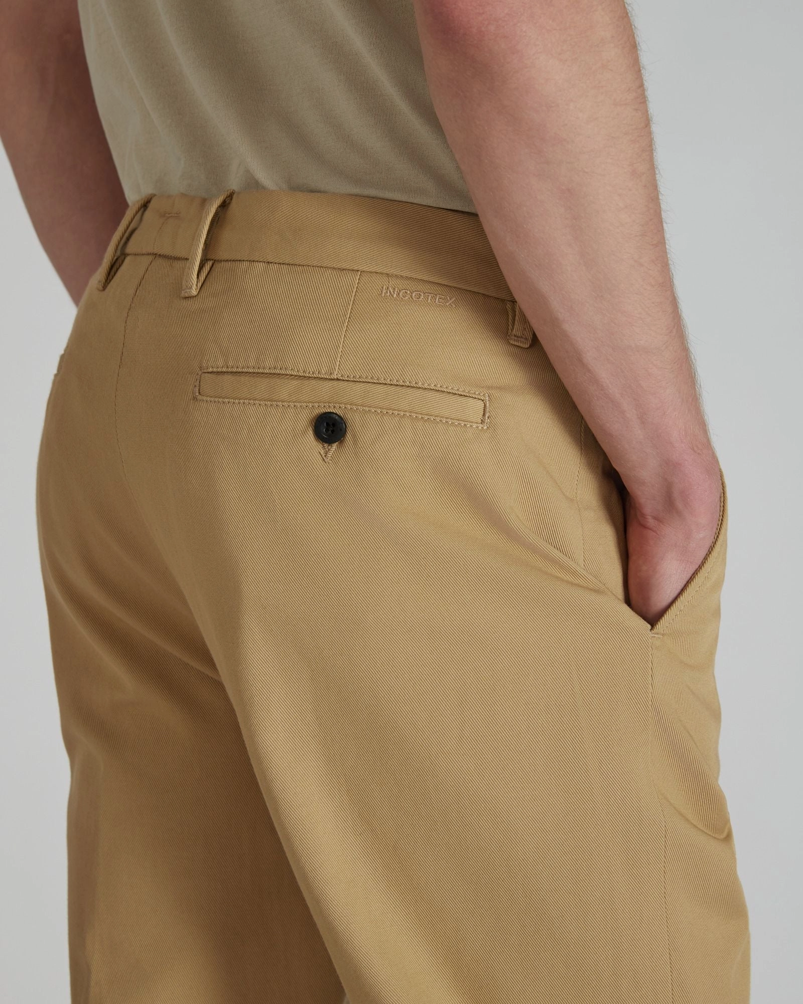 Full Flex Regular-fit cotton trousers