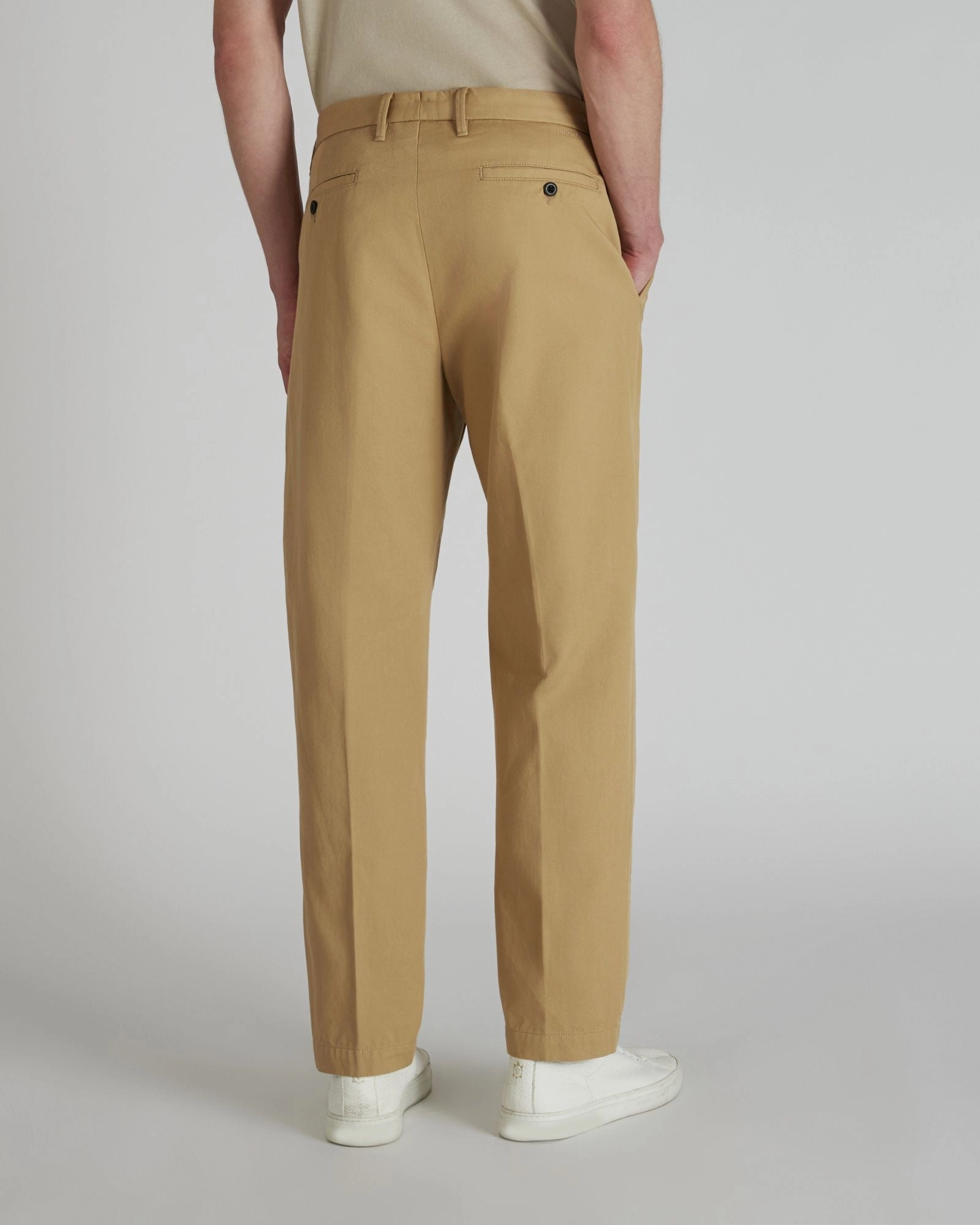 Snug Waist Workout Ready Regular-fit cotton trousers