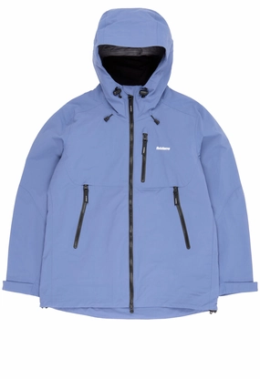 Double Stitched Seams Light Reflectivity Trim Finisterre Women's Stormbird Jacket - Coastal Fjord