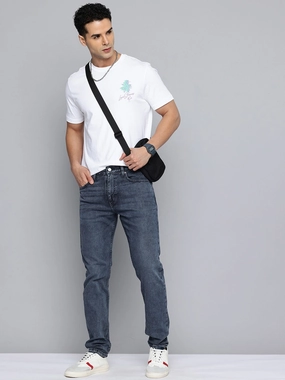 Closet Must Men's 512 Blue Slim Tapered Fit Mid Rise Jeans