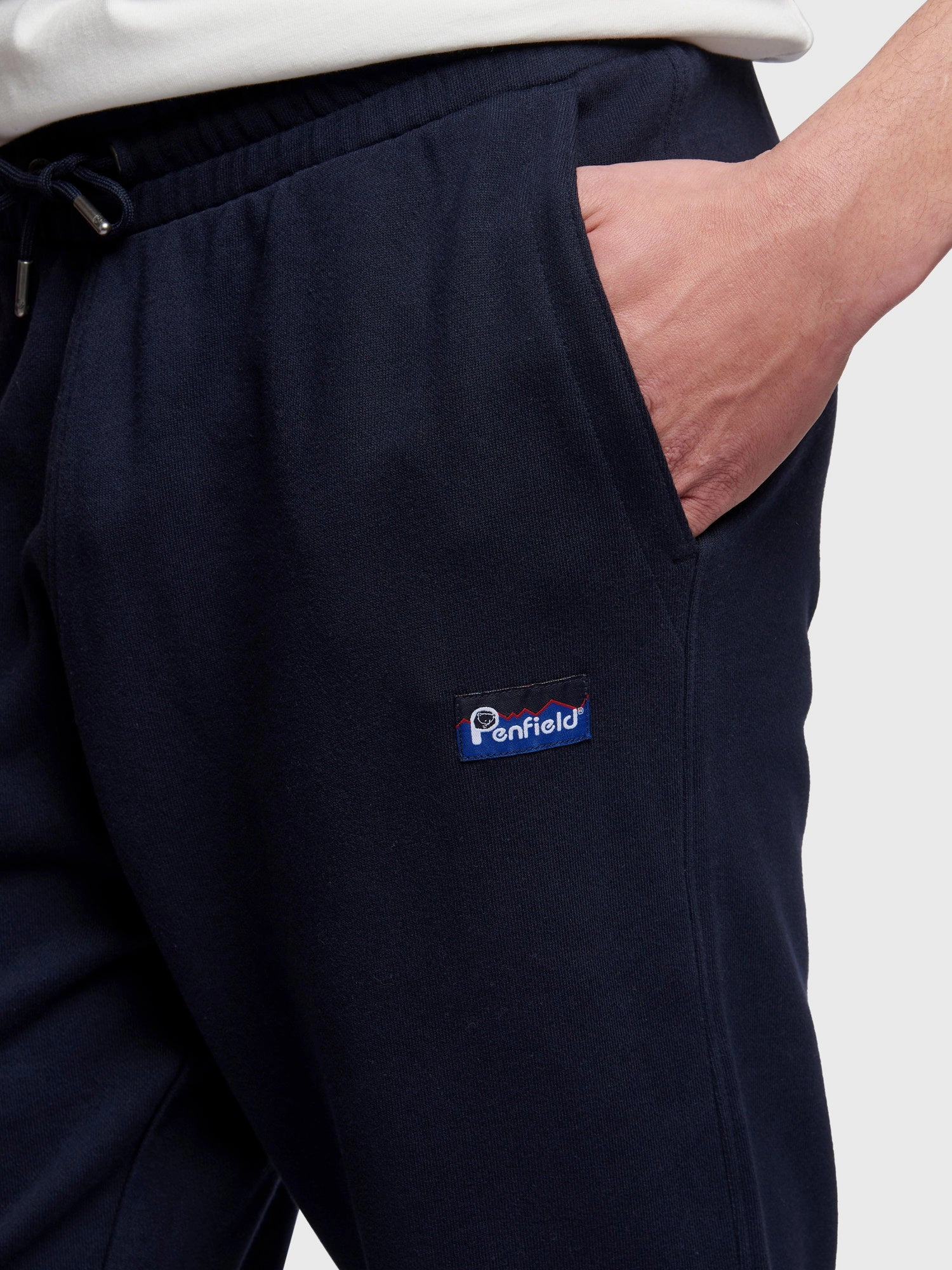 Flatlock Seams Versatile Look Penfield Mens Original Logo Sweat Pant in Sky Captain