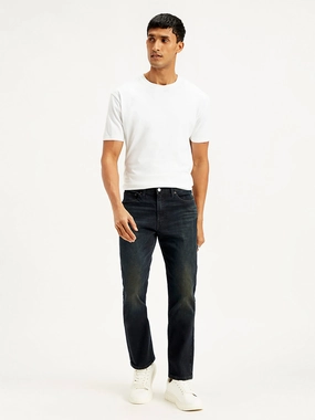 Men's 511 Black Slim Fit Mid Rise Jeans Cool Day Look No Fuss Style