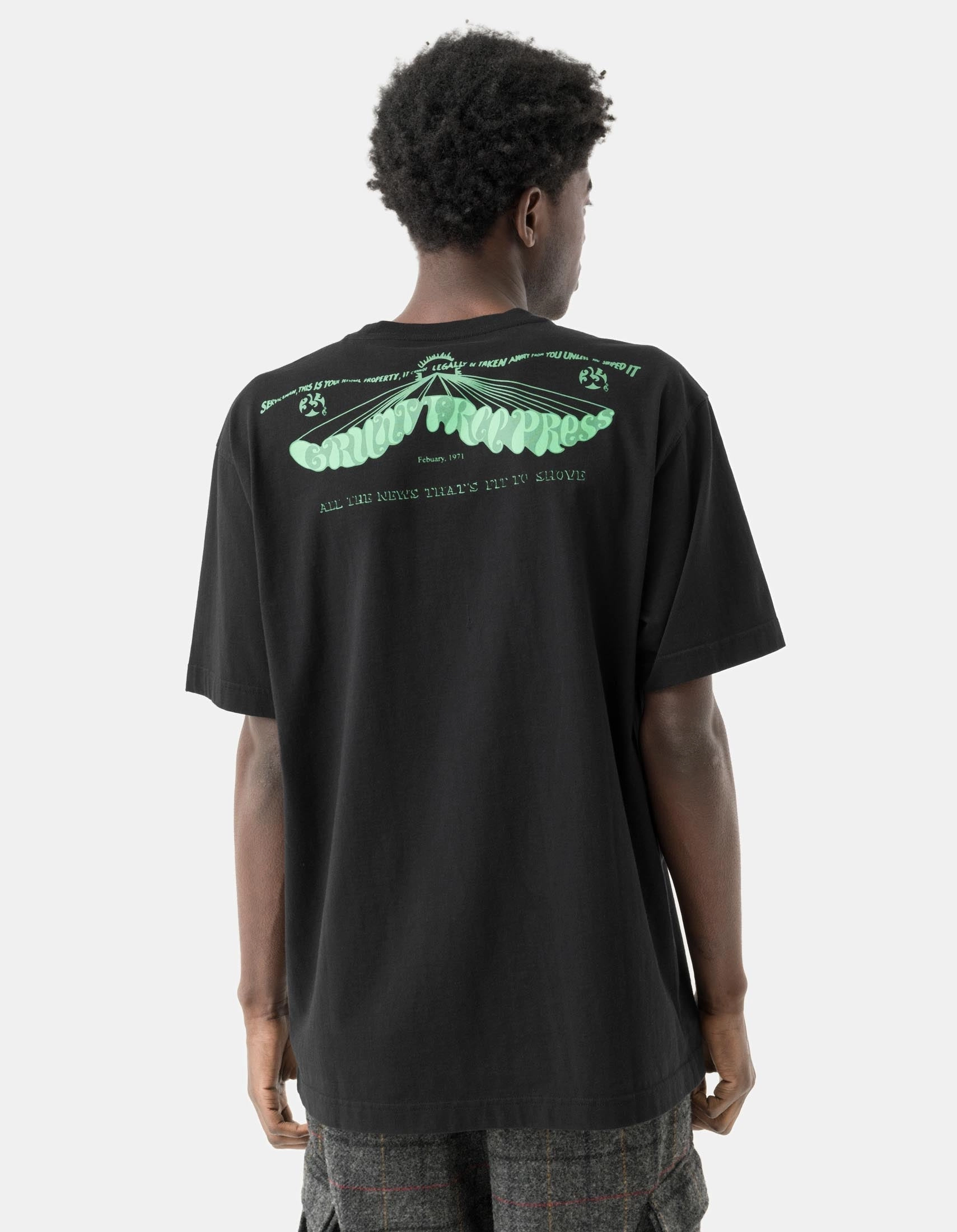 2204 Grunt Free Press S/S T-Shirt Black BondedSeams AllClimateAdaptive