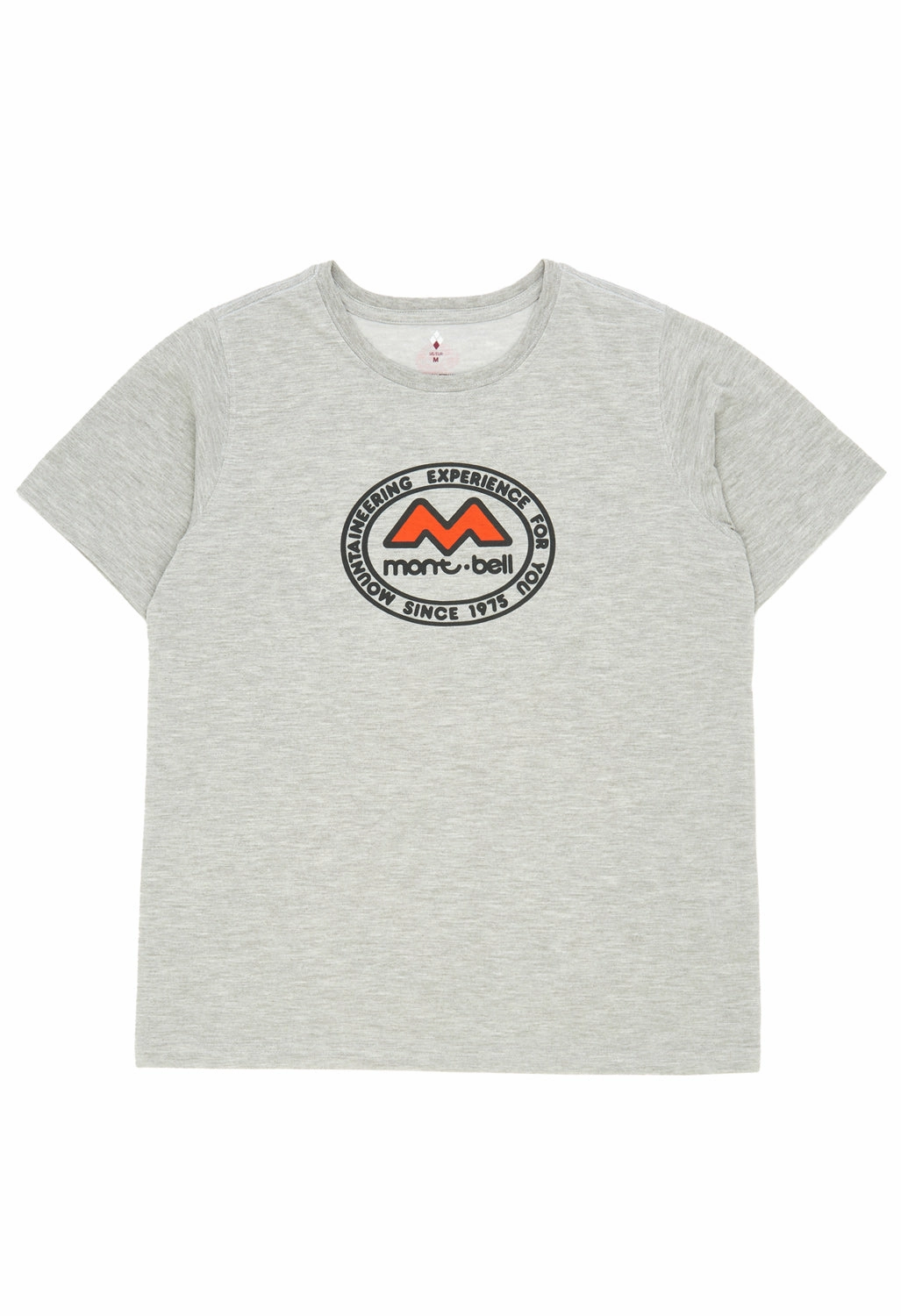 Embroidered Roomy Waist Montbell 50th Anniversary Women's Wickron Classic M Mark Short Sleeve T-Shirt - L.Gray