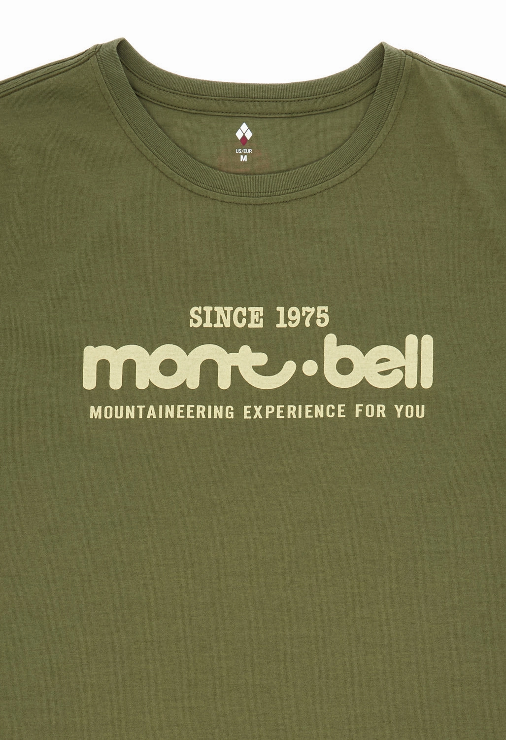 Montbell 50th Anniversary Women's Wickron Classic Montbell Logo Short Sleeve T-Shirt - Khaki Urban Comfort