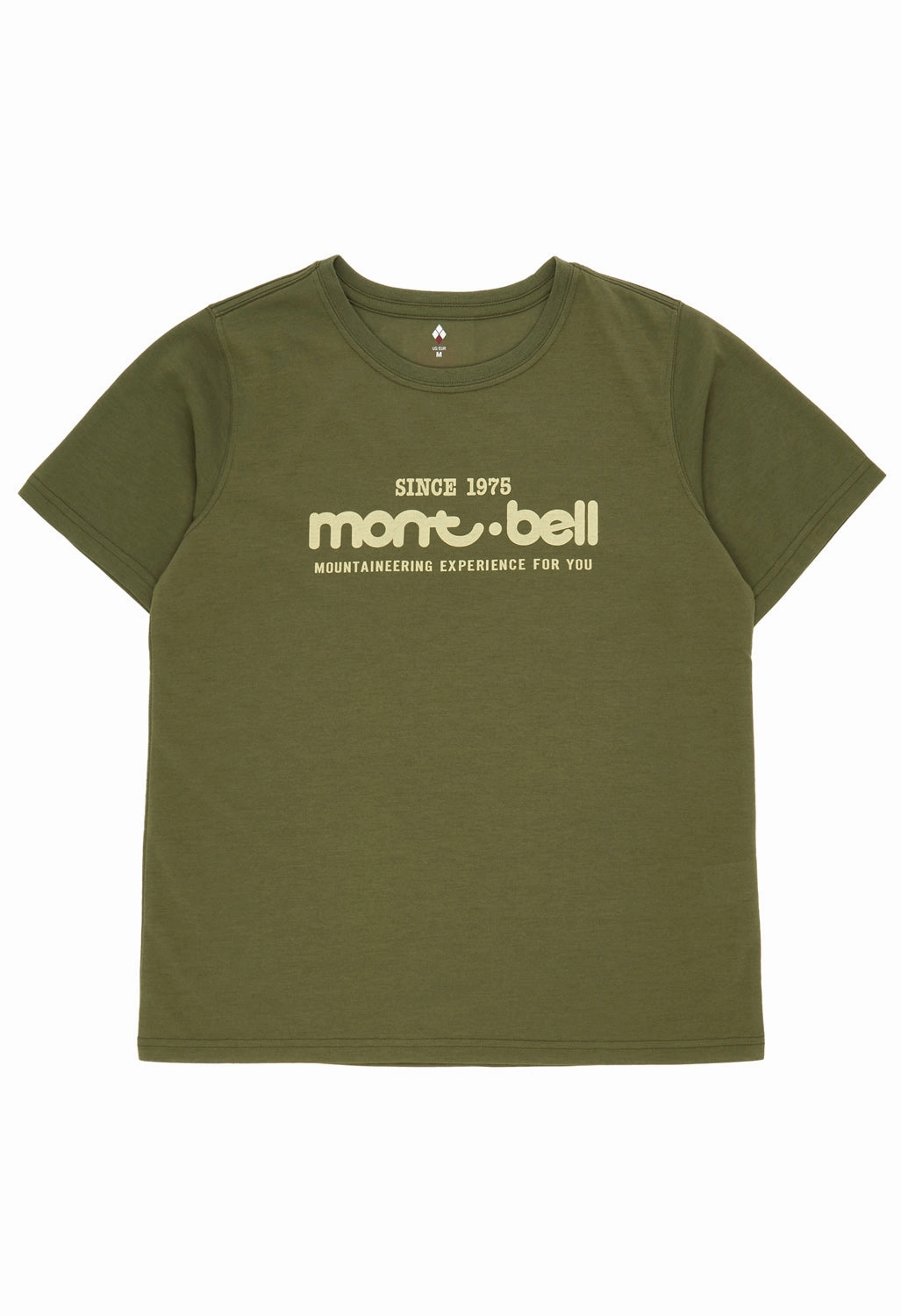 Versatile Style Trend Montbell 50th Anniversary Women's Wickron Classic Montbell Logo Short Sleeve T-Shirt - Khaki