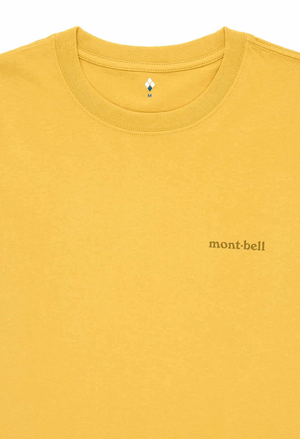 Spring Wear Active Outfit Style Montbell Men's Pear Skin Cotton Long Sleeve T-Shirt - Yellow