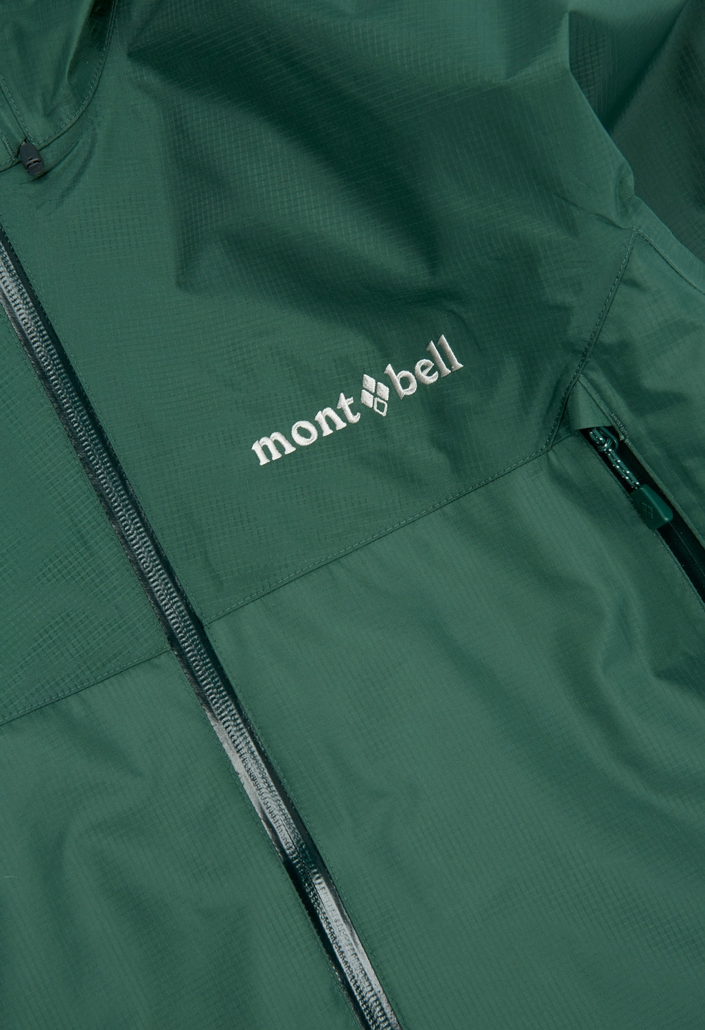 CompressionResistant Teflon Coated Montbell Men's Rain Trekker 2.0 Jacket - Dark Green