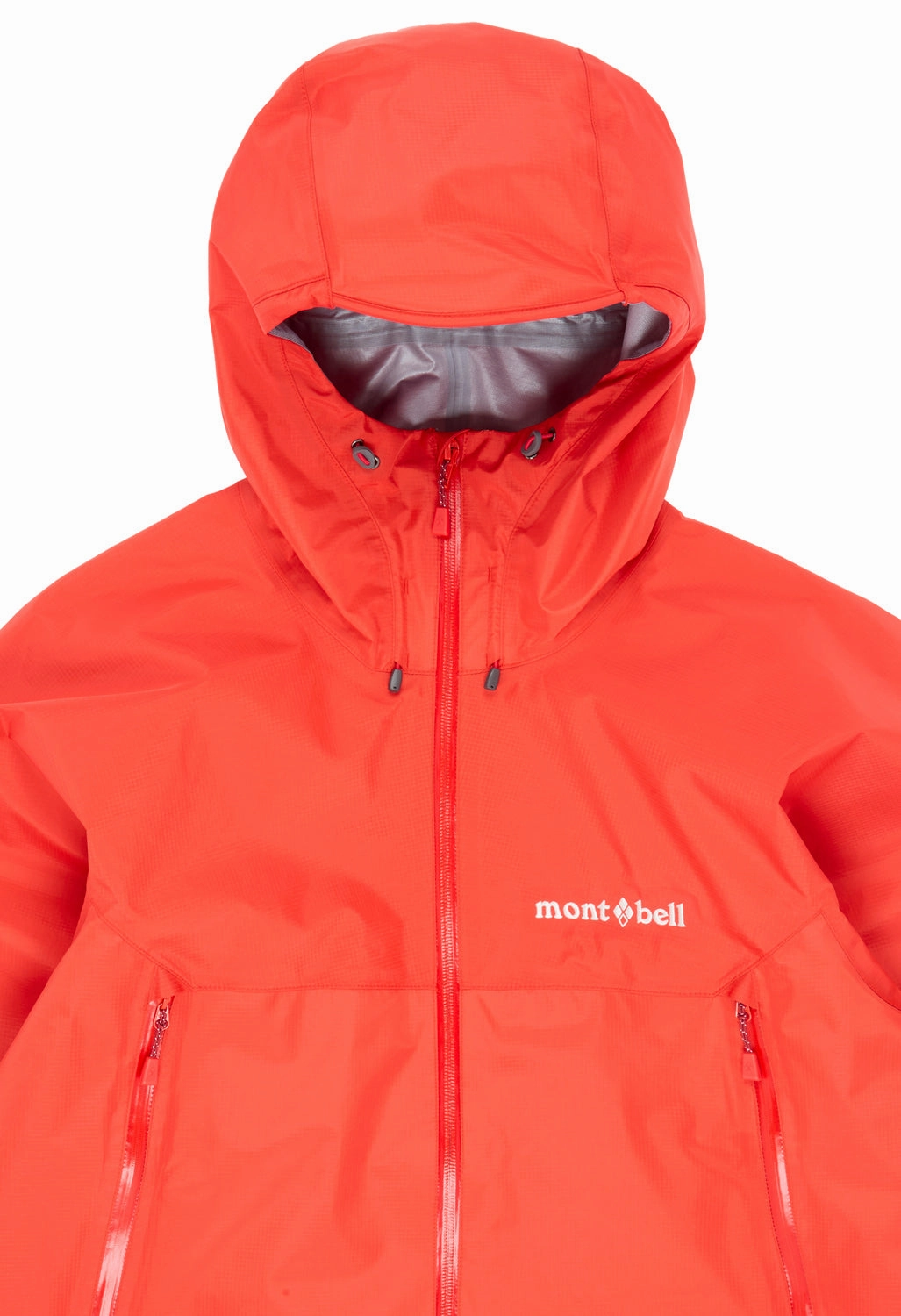 Montbell Men's Rain Trekker 2.0 Jacket - Red Water Resistant Design Weatherproof Zipper