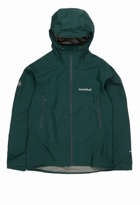 Montbell Men's Rain Trekker Jacket - Pine Green Modular Layering System