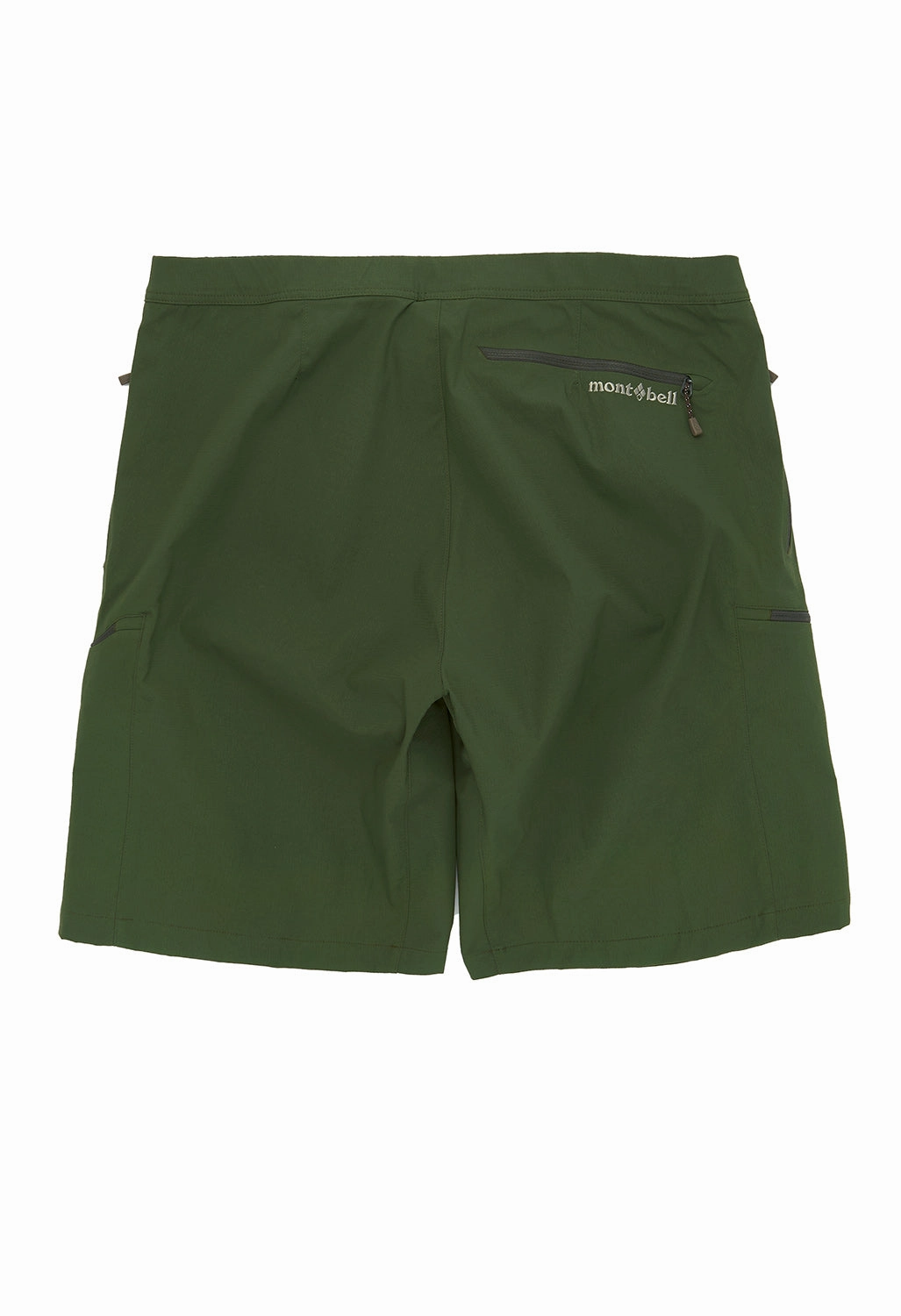 Montbell Men's South Rim Shorts - Khaki Green Camouflage Style Chafe Free Edging