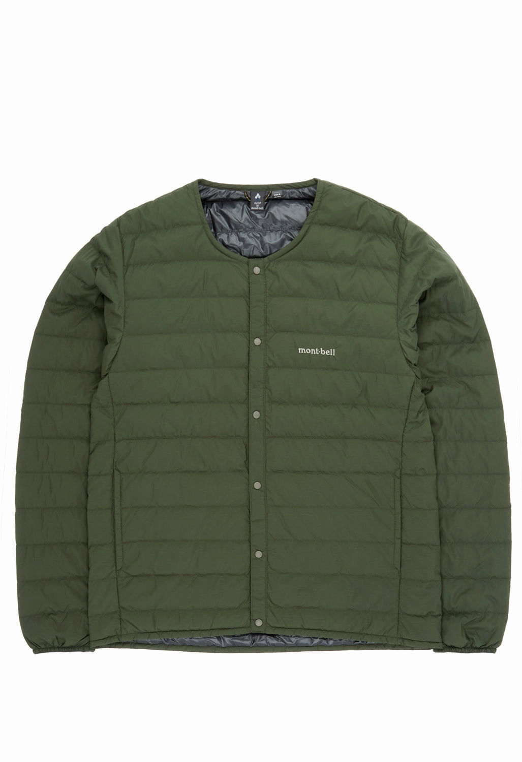 Montbell Men's Superior Down Round Neck Jacket - Dark Green Compact Design WindResistant Coating