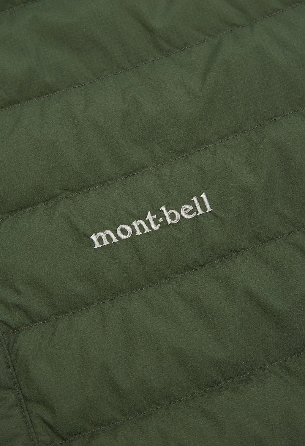 Modular Layering Thermal Regulating Hoodie Montbell Men's Superior Down Round Neck Jacket - Dark Green