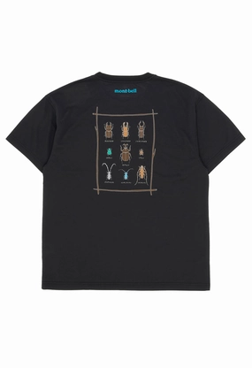 Essential Comfort Sporty Comfort Montbell Men's Wickron Beetles T-Shirt - Black