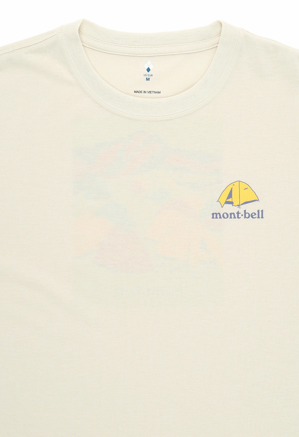 Comfy Design Montbell Men's Wickron Mountain Camping T-Shirt - Ivory