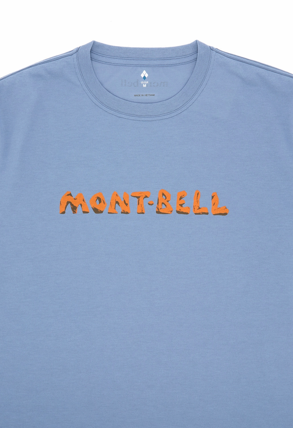 Hypoallergenic Fibers Chic Wearable Montbell Men's Wickron Rock Logo T-Shirt - Blue