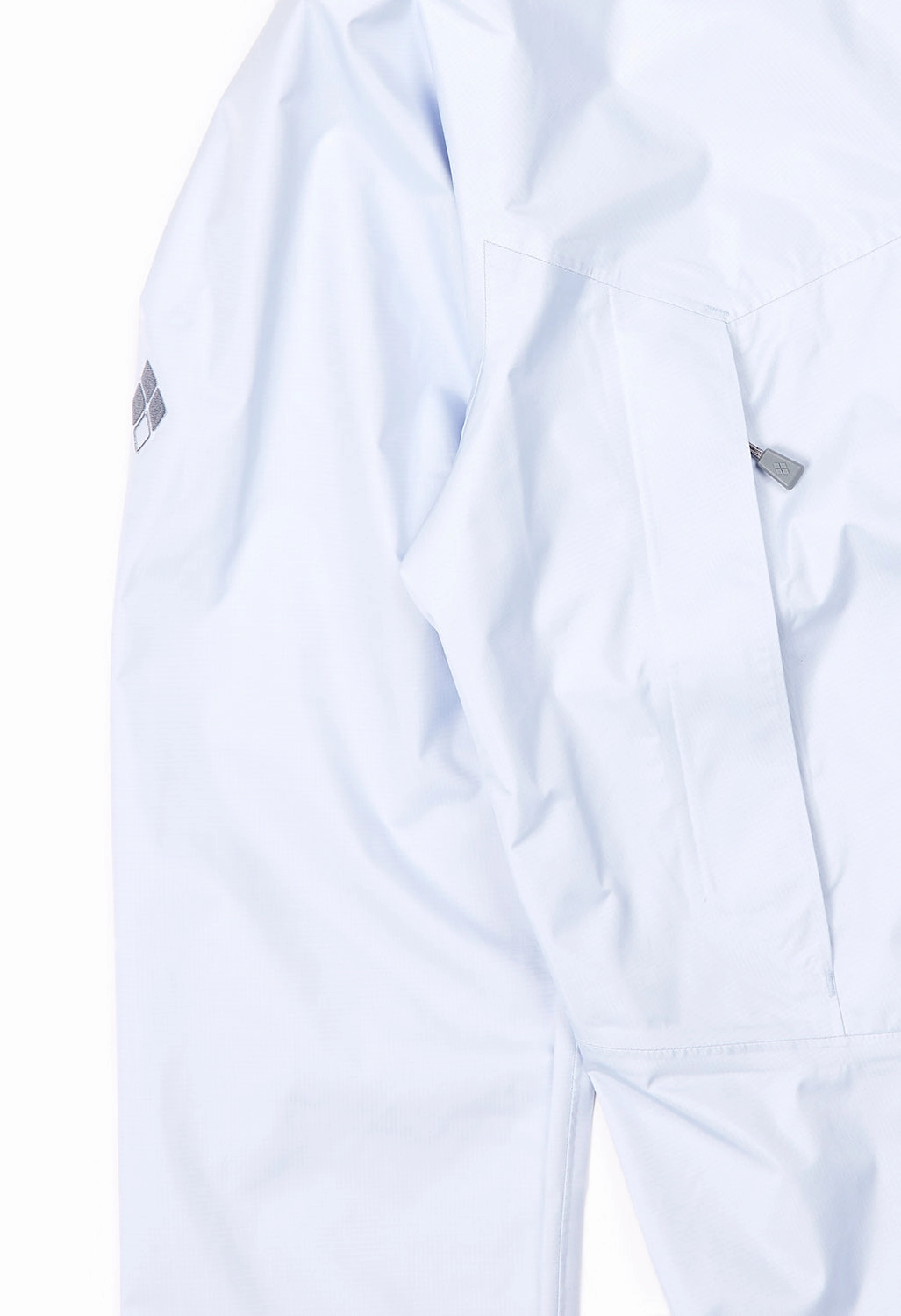 Adjustable Cuff Design Detachable Components Montbell Women's Rain Hiker Jacket - Halogen Blue