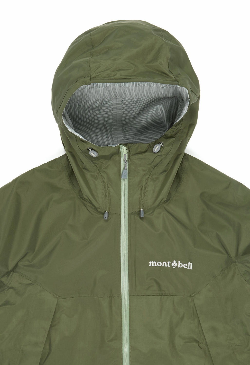 Montbell Women's Rain Hiker Jacket - Olive Everyday Fit Style High Neck