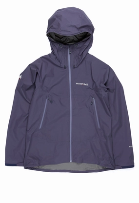 Montbell Women's Rain Trekker Jacket - Graystone SoftshellMaterial Non Irritating Collar
