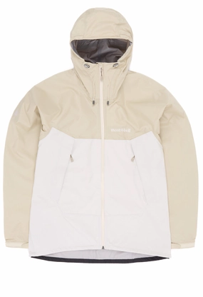 Frictionless Lining Montbell Women's Thunder Pass Jacket - Ivory / Off White