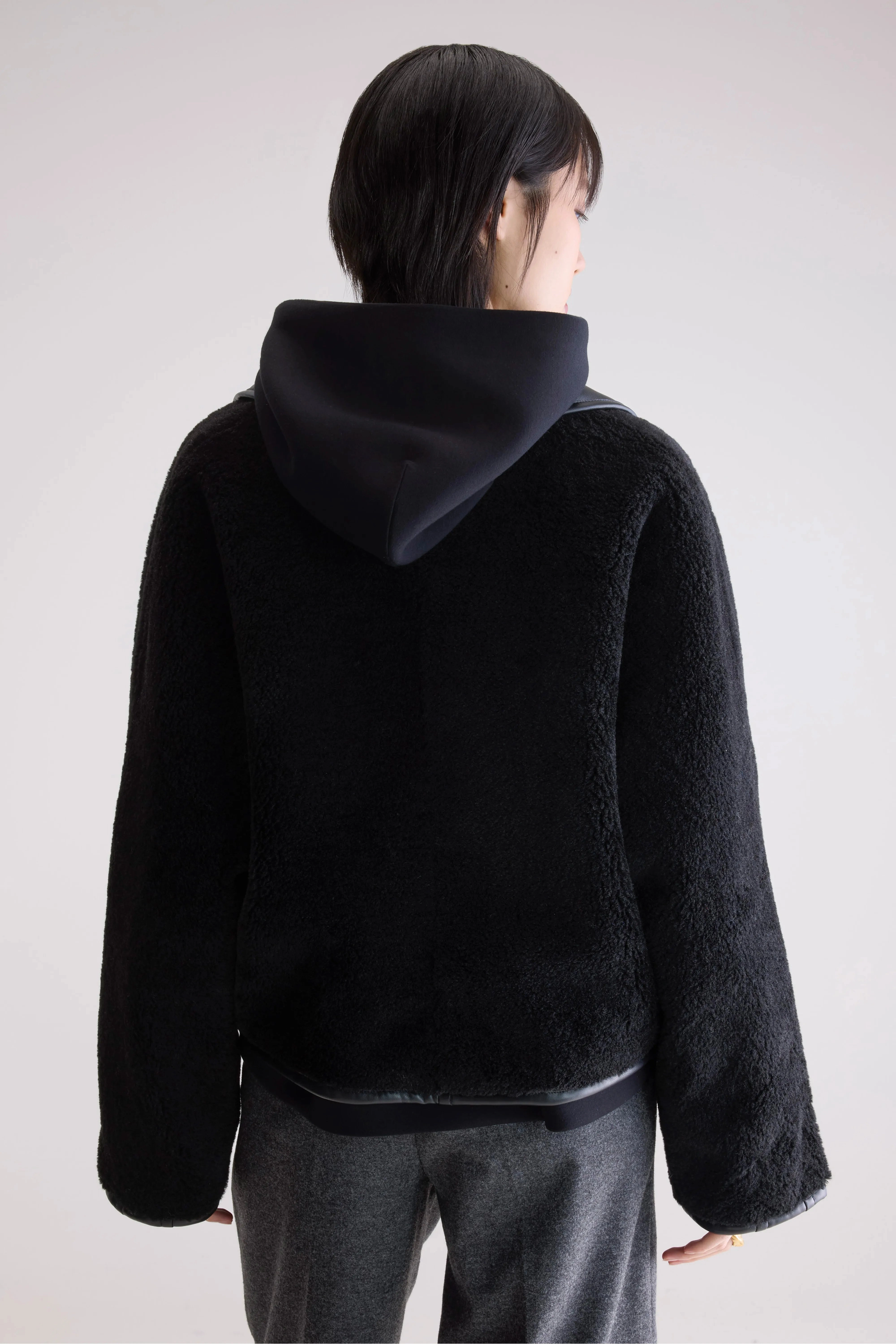 ElasticCuffs Thermal Insulated Josh faux leather jacket (252 / W / BLACK)