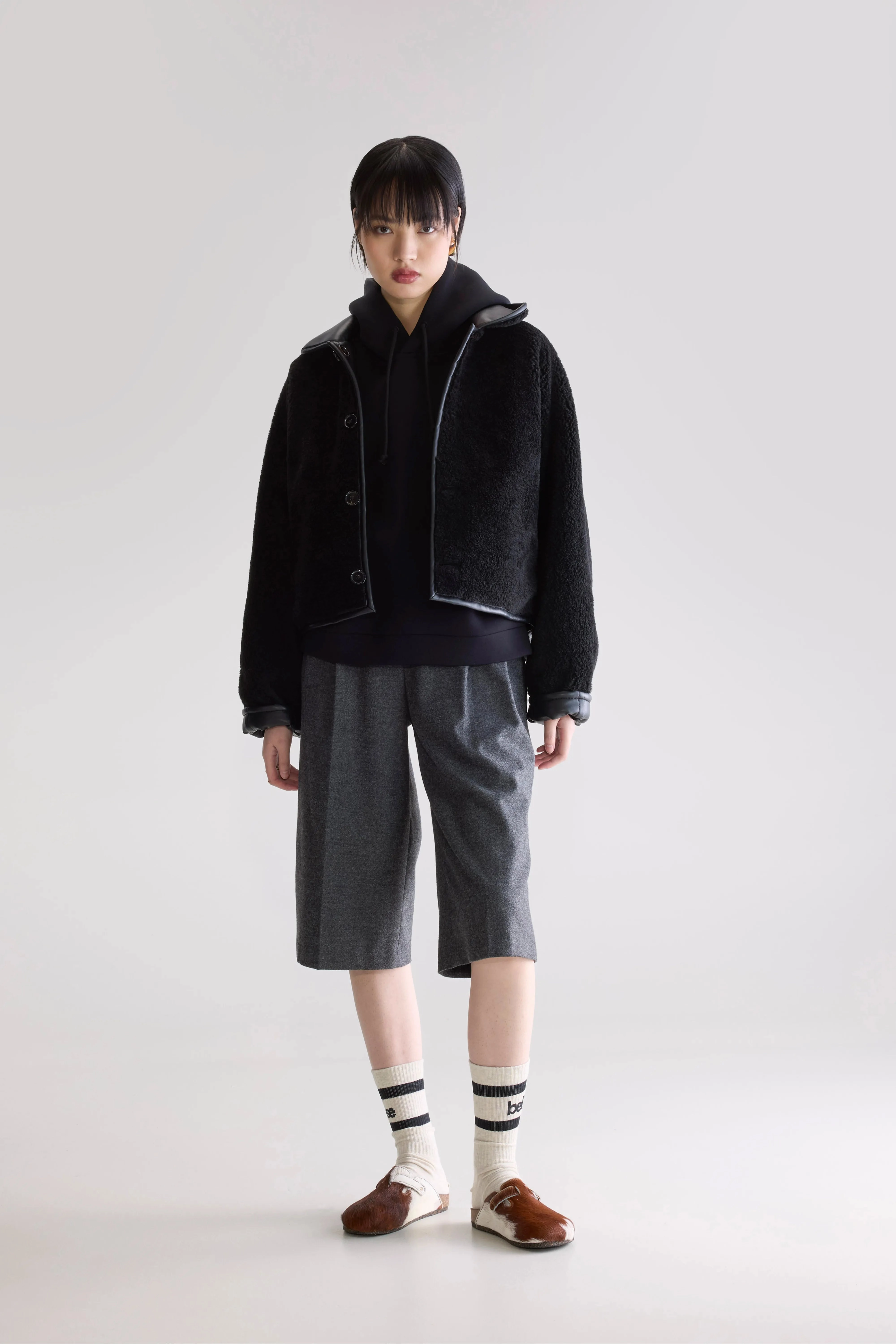 Tear Resistant Panels Affordable Fashion Josh faux leather jacket (252 / W / BLACK)