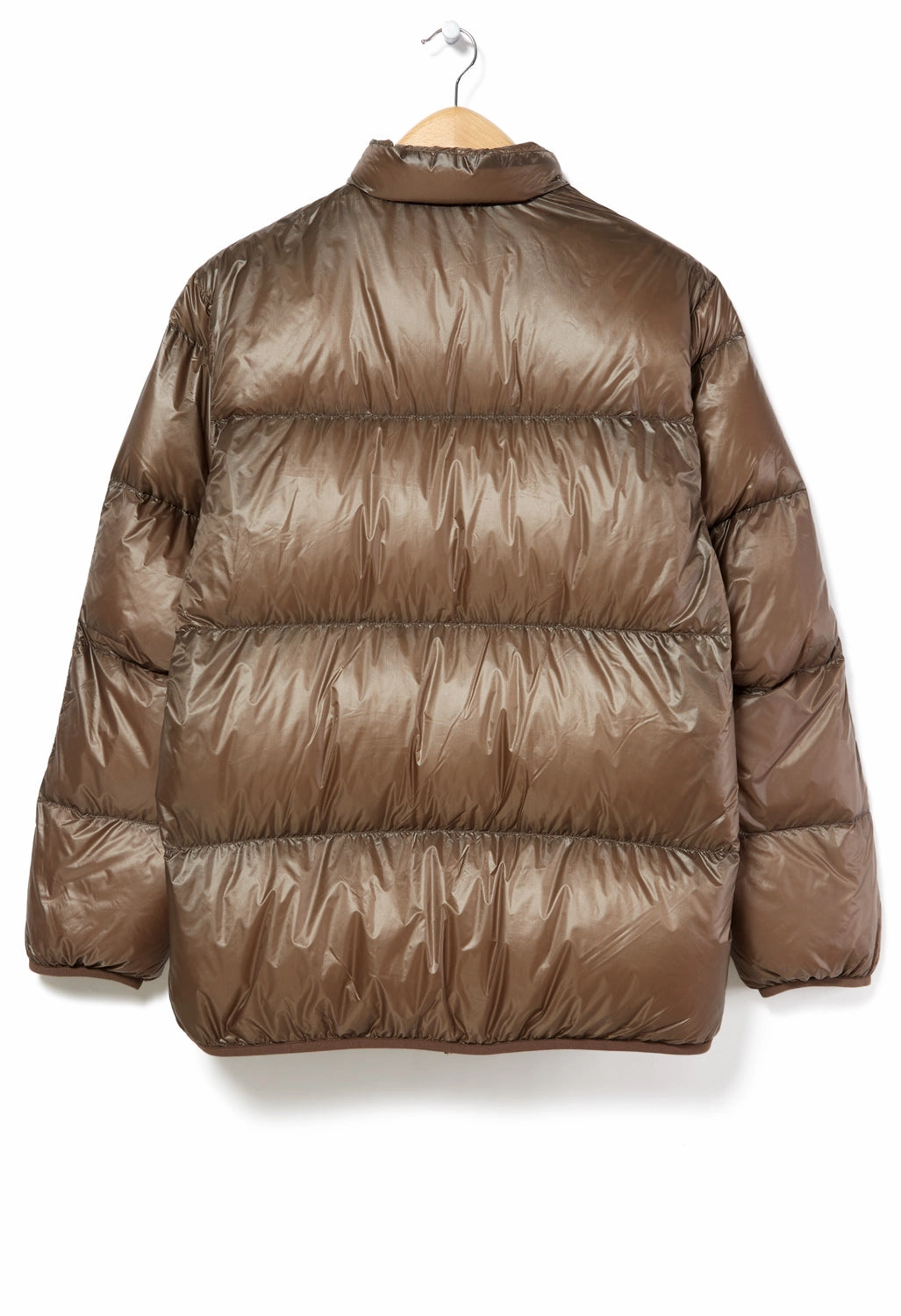 Packable Construction Nanga Men's Mountain Lodge Down Jacket - Mocha