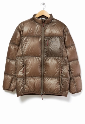 Nanga Men's Mountain Lodge Down Jacket - Mocha HighVisibility Trims Tear Resistant Material
