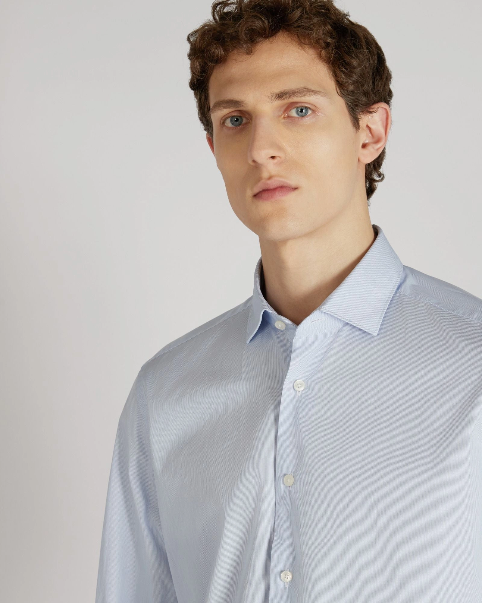 Slim-fit cotton shirt Versatile Clothing Seasonal Collection