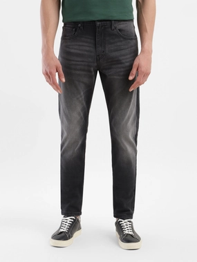 Men's 512 Grey Slim Tapered Fit Mid Rise Jeans Weekend Getaway Trend Setter Weighted Hemline