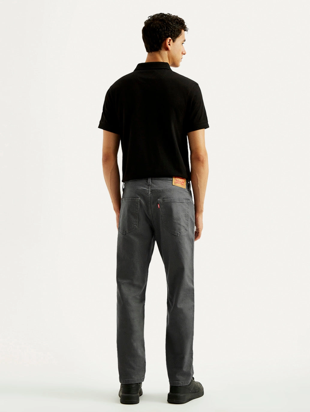Men's 541 Charcoal Grey Overdyed Athletic Tapered Fit Mid Rise Jeans Durable Build Weekend Style