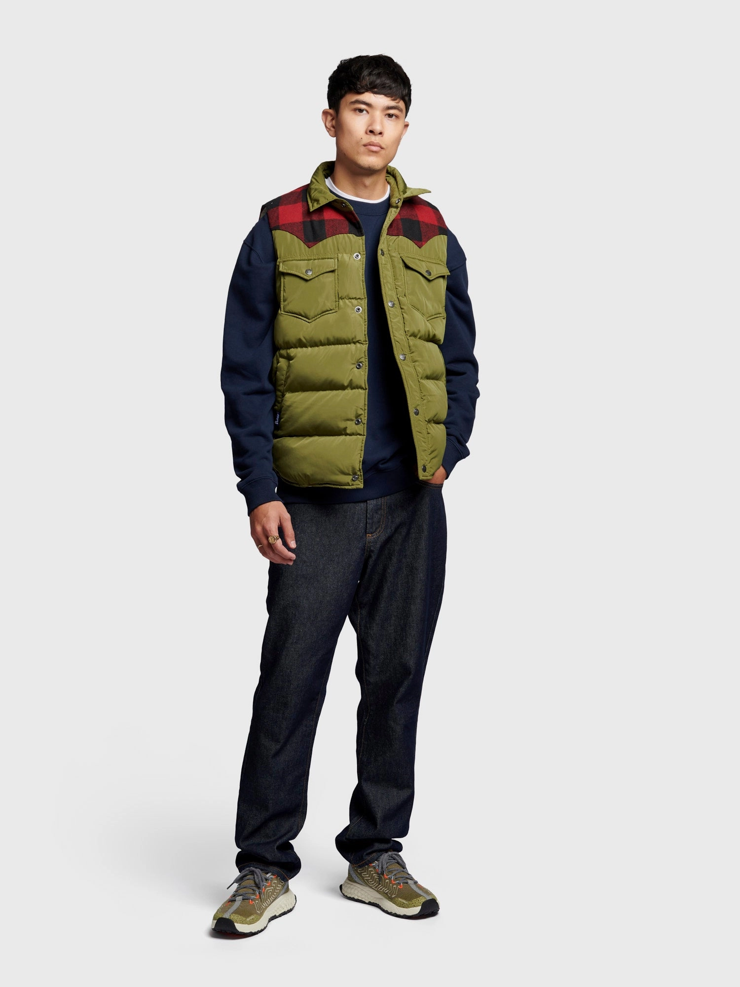 Rockford Vest in Capulet Olive QuickDry Fabric AntiPilling Finish