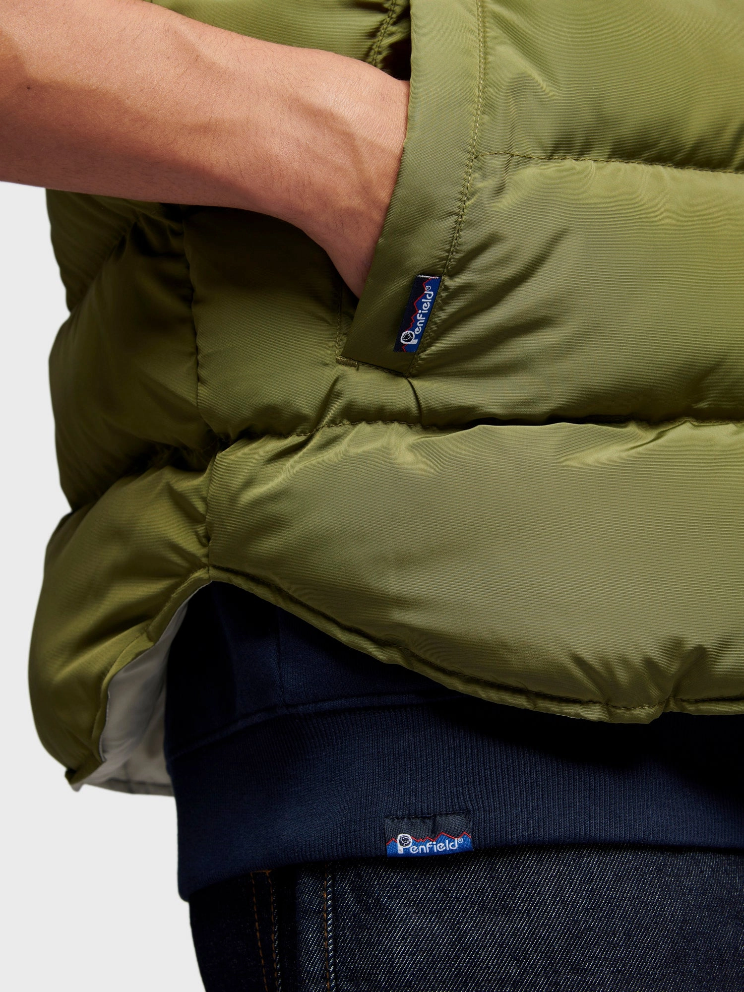 Rockford Vest in Capulet Olive Outdoor Adventure Wear Ergonomic Tailoring