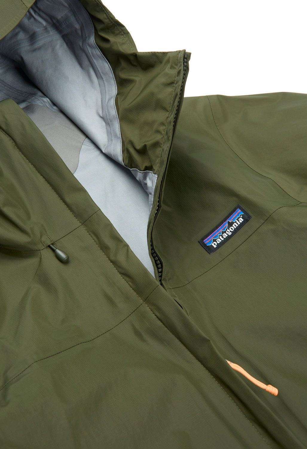 Patagonia Women's Torrentshell 3L Rain Jacket - Pine Needle Green Three Layer Laminate Modern Drop Tail Hem
