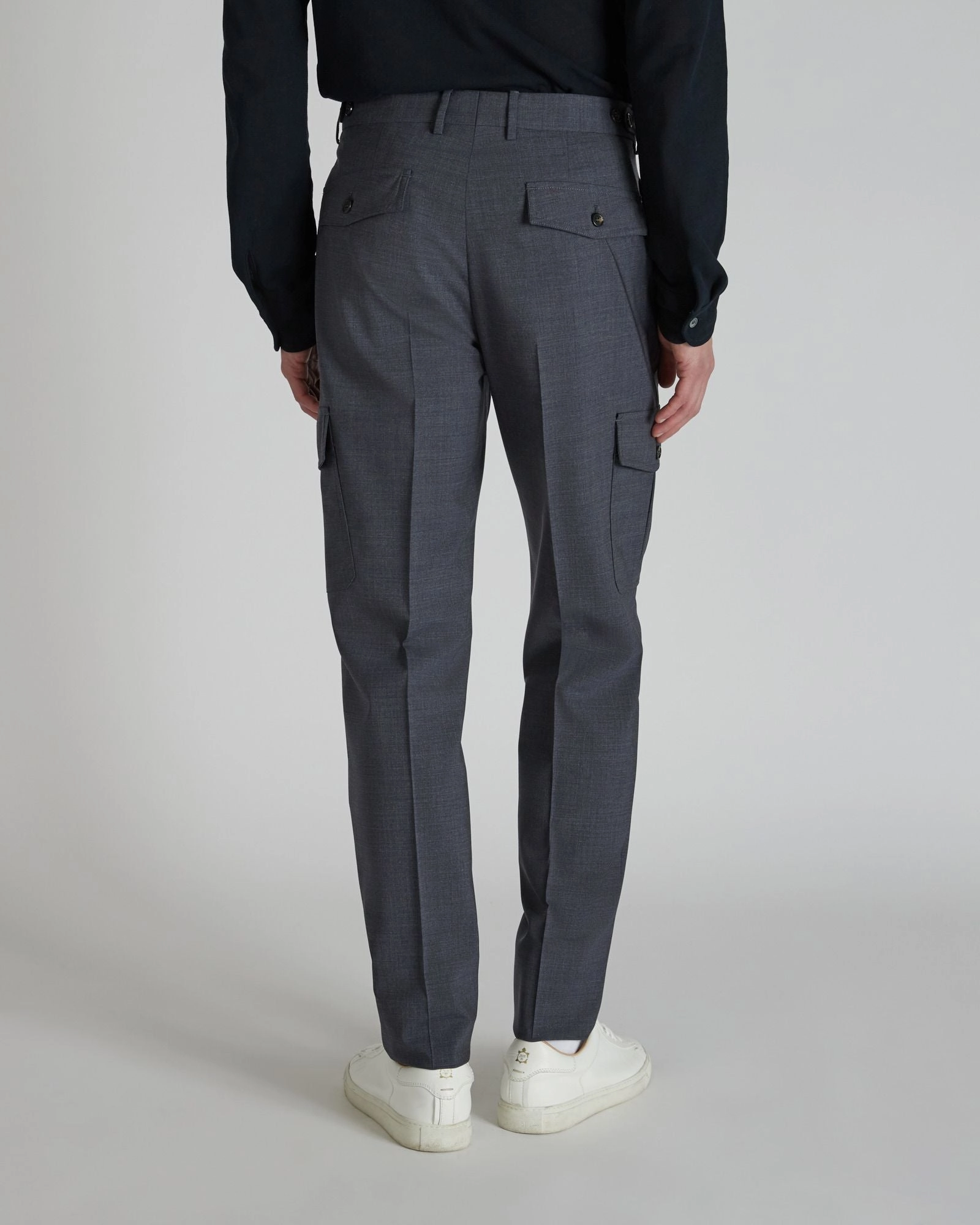 Soft Feel Sport Friendly Tapered-fit wool fabric trousers