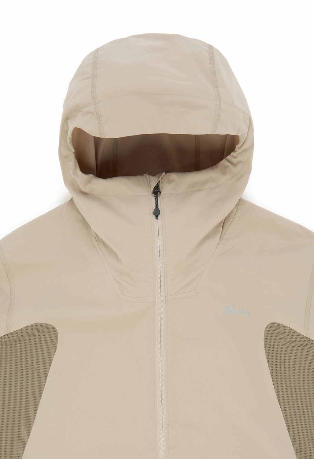 Nanga Men's Hybrid Flex Zip Blouson - Beige Stretch Enhanced Mobility Zones