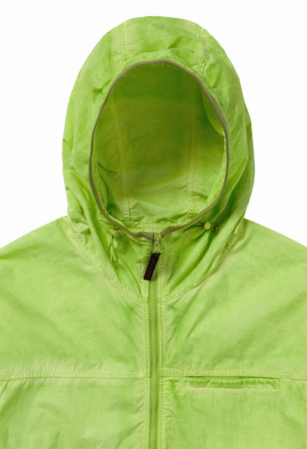 Seamless Welded Construction Adjustable Hem Gramicci This Is Never That Overdyed Light Jacket - Light Green