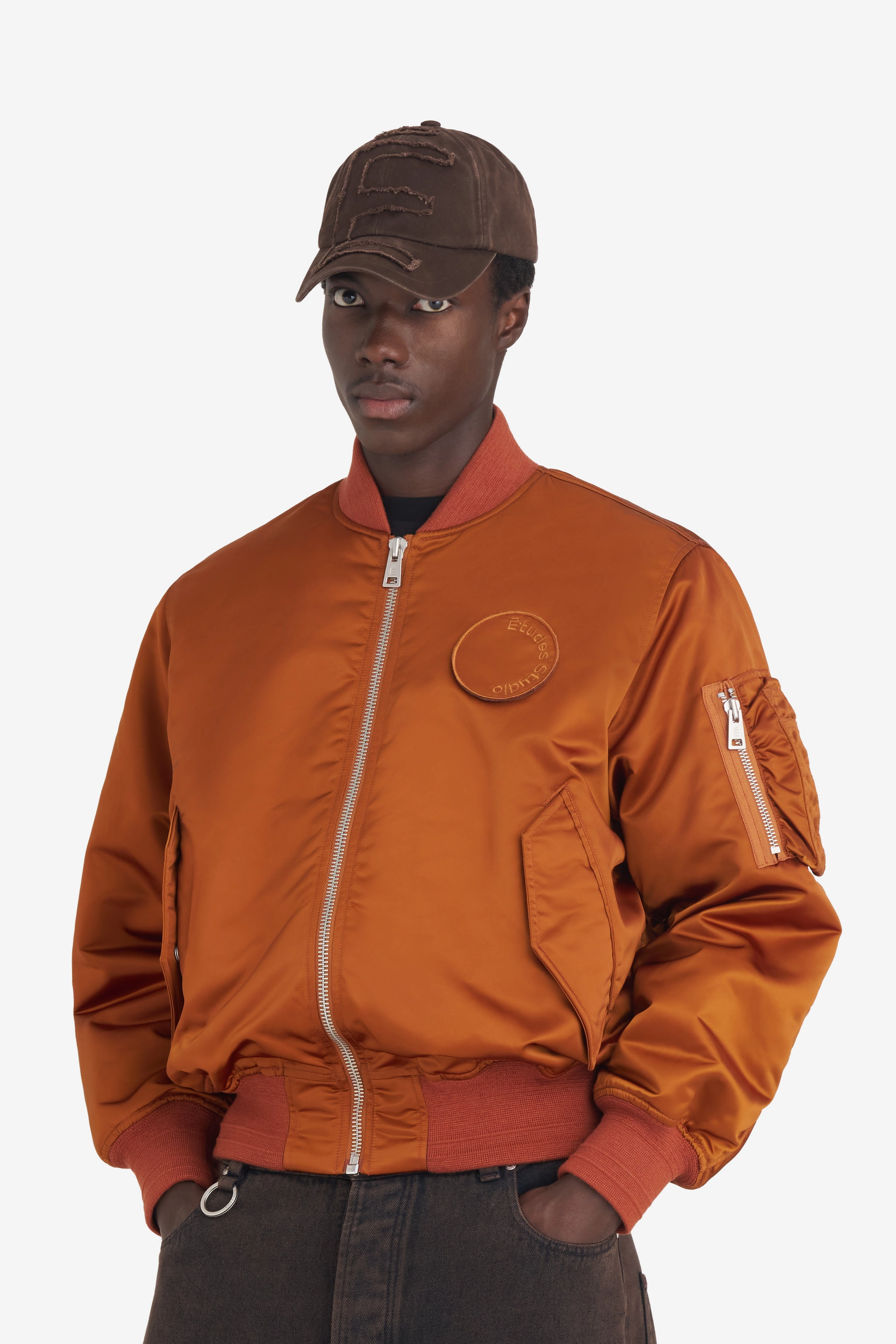 Glow In Dark Trims NYLON BOMBER JACKET