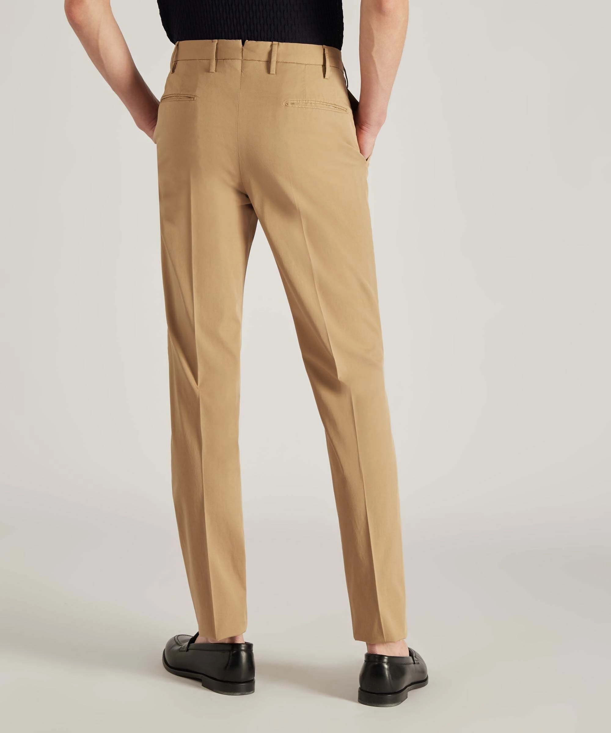 Slim-fit certified Royal Batavia cotton trousers Layer Ready