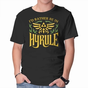 Classic Look Boat Neck I'd Rather be in Hyrule