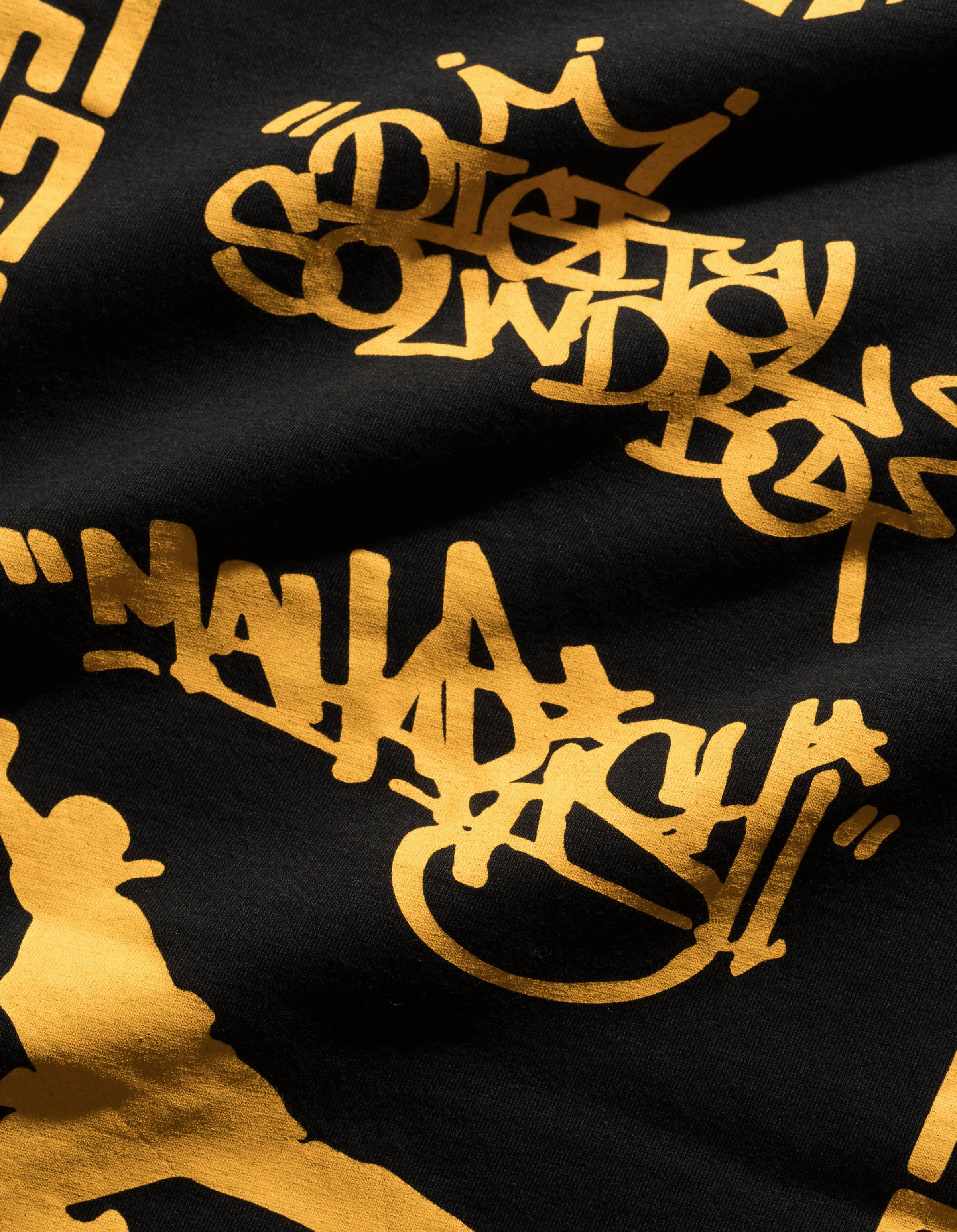 7414 Maharishi DSB004 S/S T-shirt Black/Gold Ventilated Back Panels