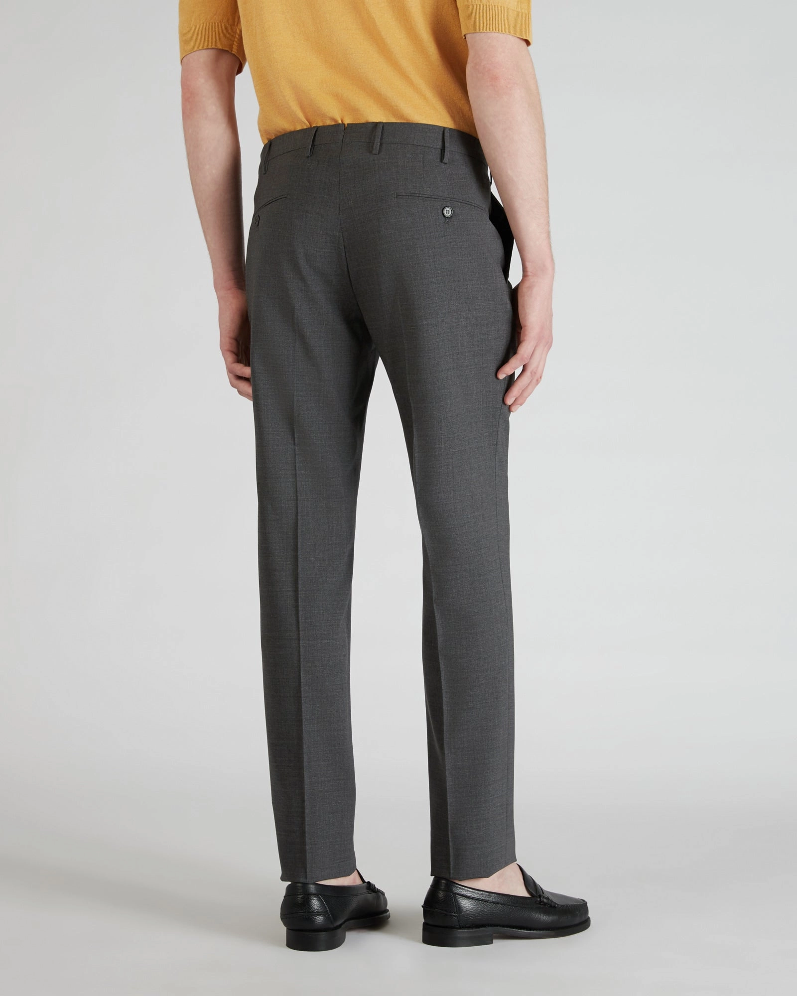 Slim-fit wool fabric trousers Travel-Ready Fit Flex