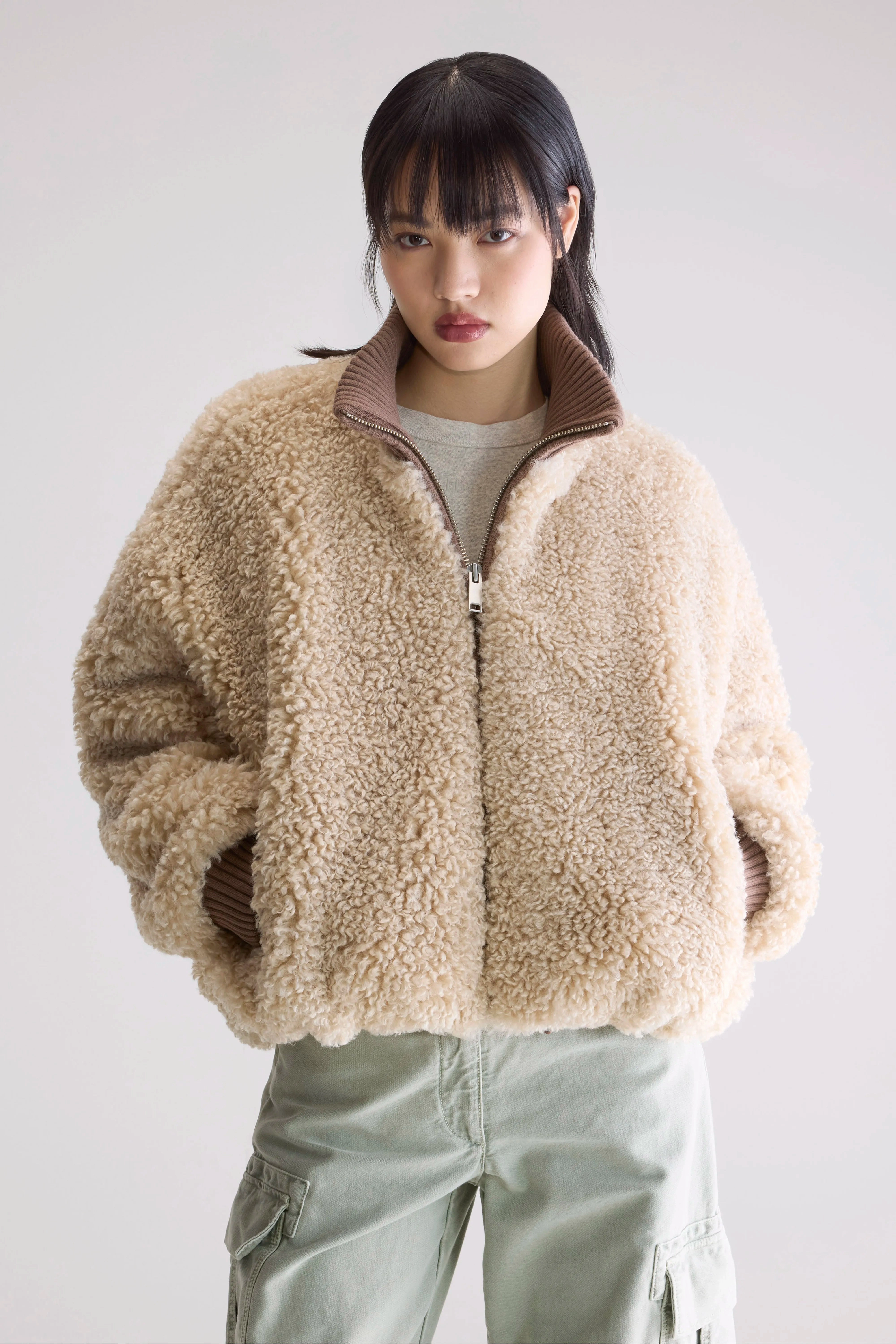 Jallis faux-fur jacket (252 / W / SWAN) On The Go Hooded styles
