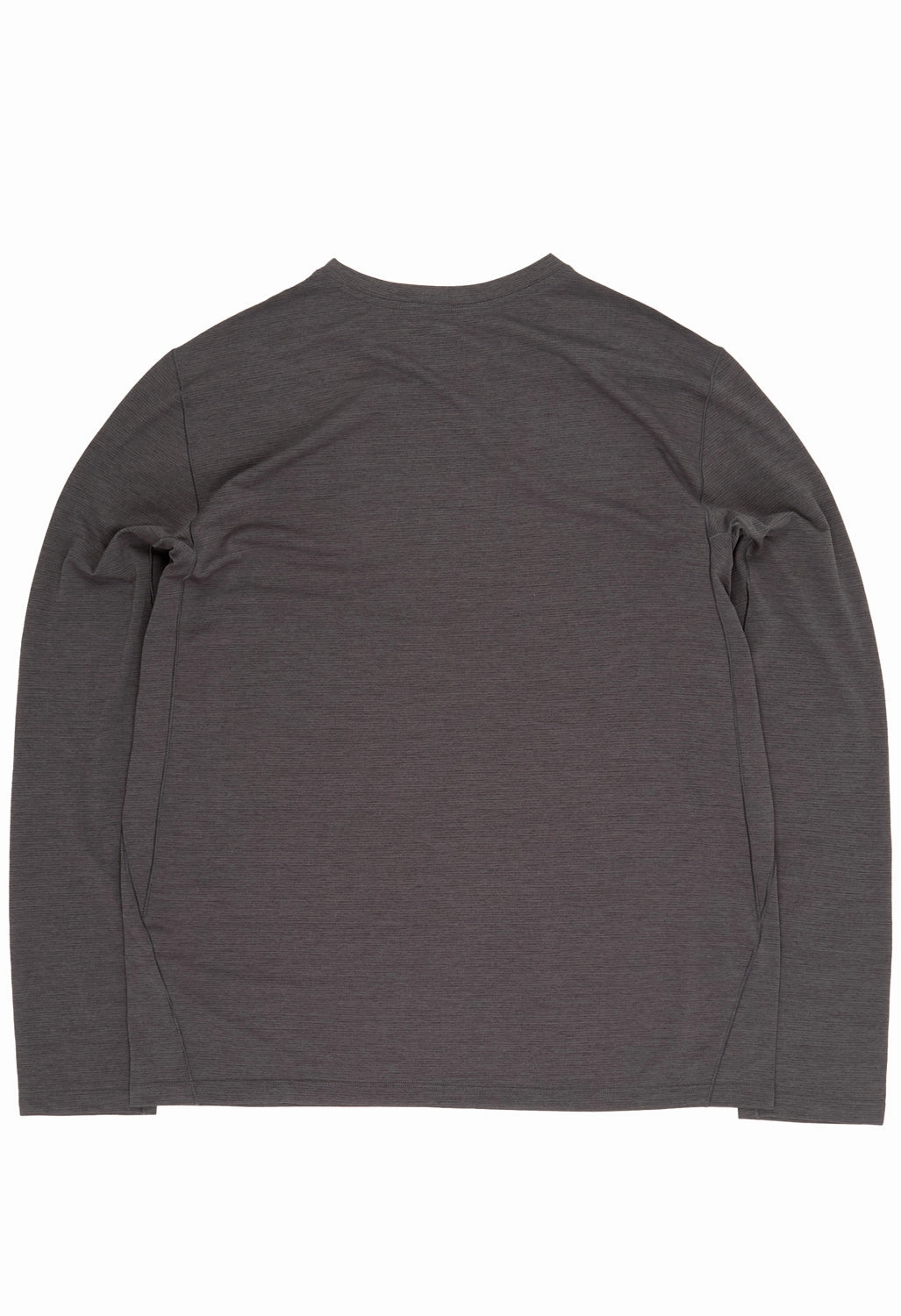 VintageWash Easy Style Wear Arc'teryx Men's Cormac Logo L/S Tee - Black Heather / Solitude