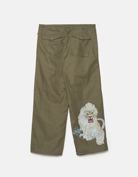 Comfy Look 7094 Sno Panters Embroidered Loose Snopant? Olive OG-107F