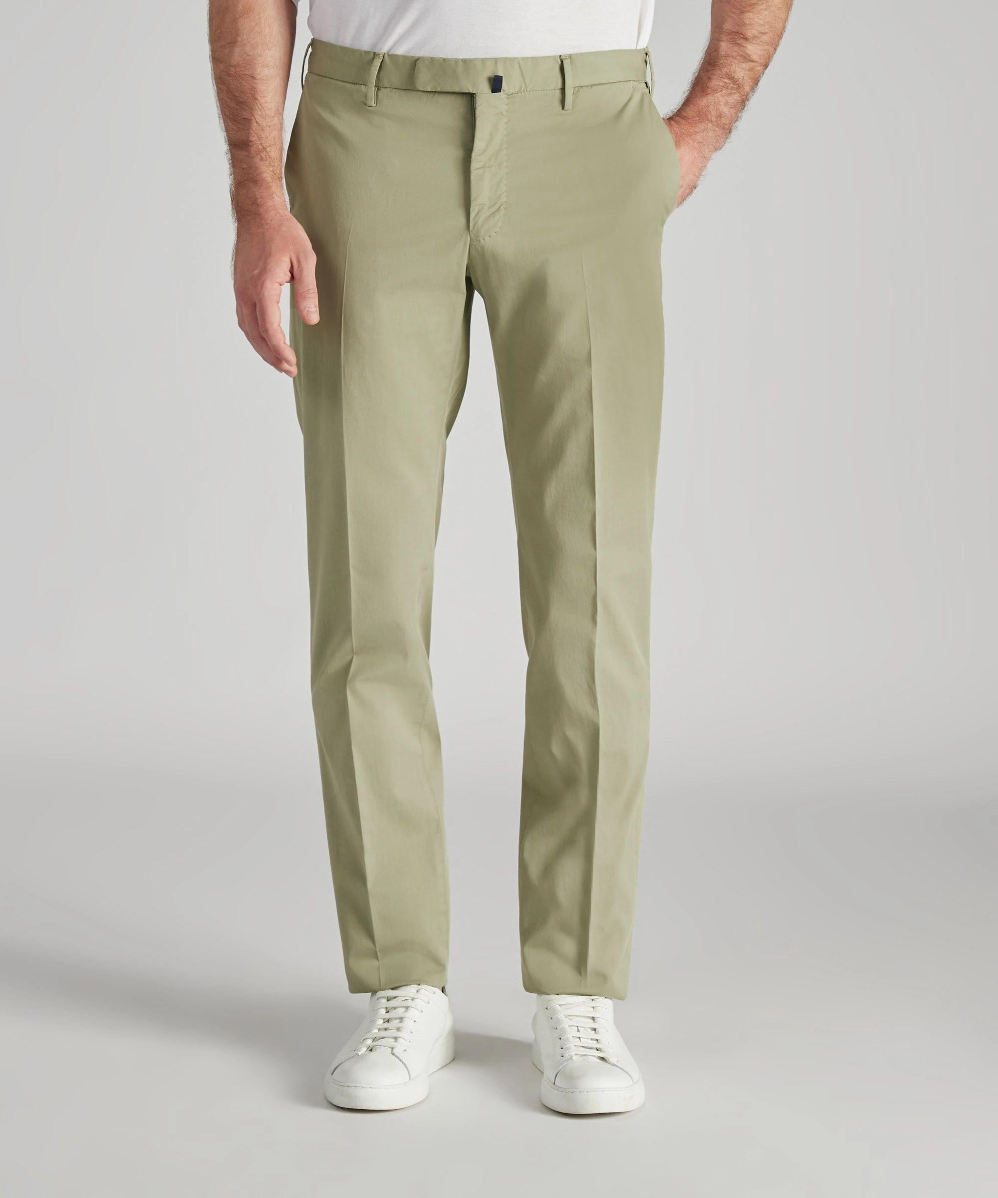 Slim Look No Iron Slim-fit certified Royal Batavia cotton trousers